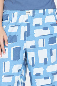 Zivame 2 Mile Fashion Knit Cotton Loungewear Set - Dutch Canal — thumbnail 9
